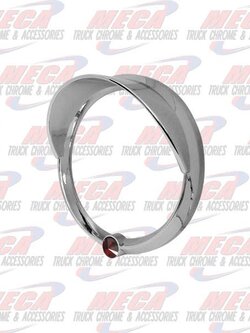 GAUGE BEZEL FL CENTURY SPEED/ TACH W/ RED JEWEL