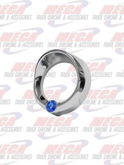SMALL GAUGE CVR W/ BLUE JEWEL & VISOR FL KW