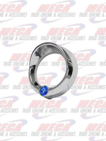 SMALL GAUGE CVR W/ BLUE JEWEL & VISOR FL KW