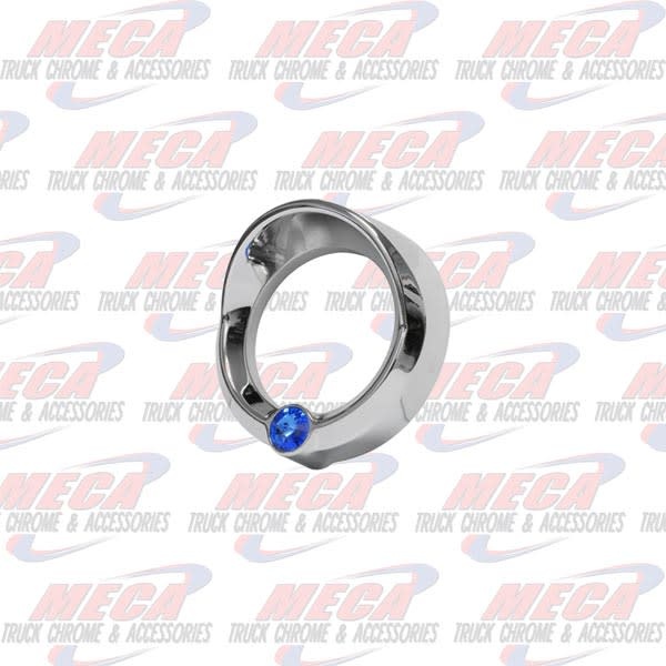 SMALL GAUGE CVR W/ BLUE JEWEL & VISOR FL KW
