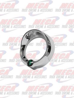 SMALL GAUGE CVR W/ GREEN JEWEL & VISOR