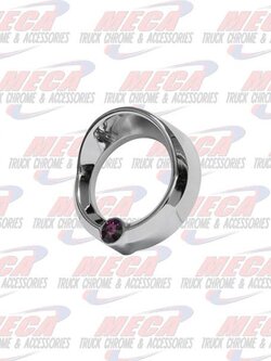 SMALL GAUGE CVR W/ PURPLE JEWEL & VISOR