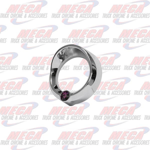 SMALL GAUGE CVR W/ PURPLE JEWEL & VISOR