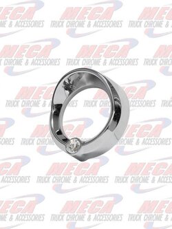 SMALL GAUGE CVR W/ CLEAR JEWEL & VISOR FL KW