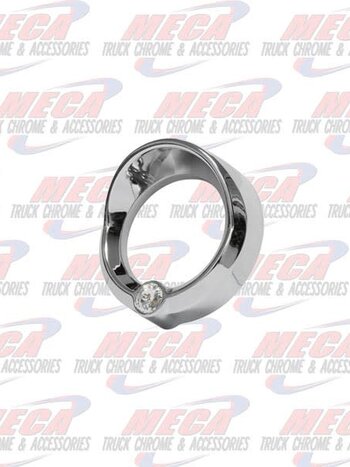 SMALL GAUGE CVR W/ CLEAR JEWEL & VISOR FL KW