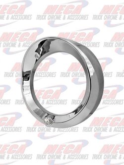 KW LARGE GAUGE CVR W/ CLEAR JEWEL & VISOR