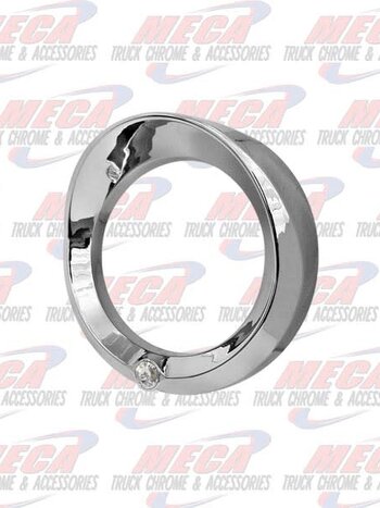 KW LARGE GAUGE CVR W/ CLEAR JEWEL & VISOR