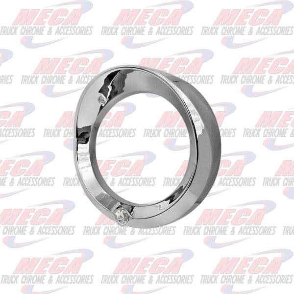 KW LARGE GAUGE CVR W/ CLEAR JEWEL & VISOR