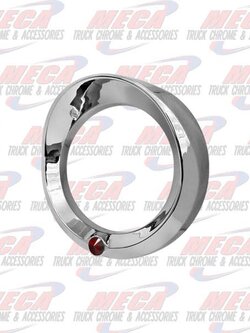 KW LARGE GAUGE CVR W/ RED JEWEL & VISOR