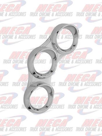 3 GAUGE BEZEL LEFT PB 2006+ SMALL TRIPLE CURVED