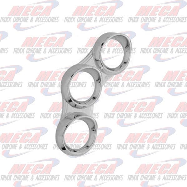 3 GAUGE BEZEL LEFT PB 2006+ SMALL TRIPLE CURVED