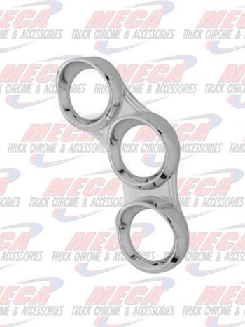 3 GAUGE BEZEL RIGHT PB 2006+ SMALL TRIPLE CURVED