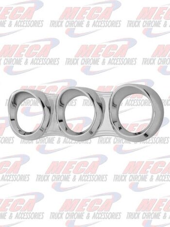 3 GAUGE BEZEL PB 2006+ SMALL TRIPLE HORIZONTAL