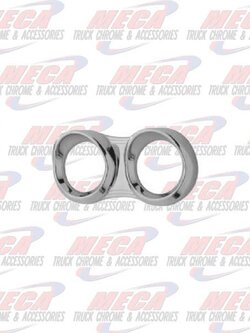 2 GAUGE BEZEL PB 2006+ SMALL DUAL HORIZONTAL
