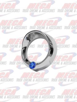 SMALL GAUGE BEZEL PB 2006+ BLUE W/ VISOR