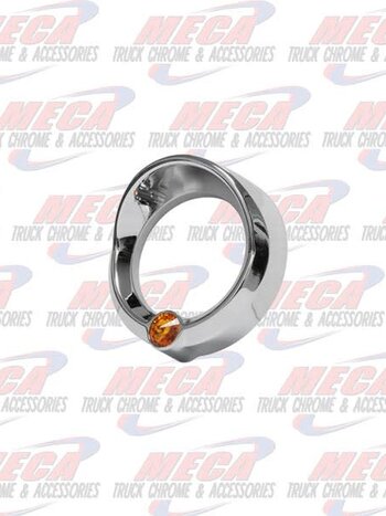 SMALL GAUGE BEZEL PB 06+ AMBER W/ VISOR