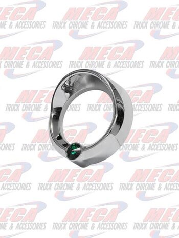 SMALL GAUGE BEZEL PB 06+ GREEN W/ VISOR