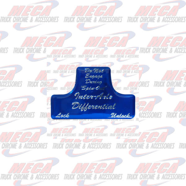 SWITCH GUARD STICKER FL BLUE AXLE DIFFERENTIAL