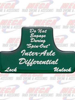 SWITCH GUARD STICKER FL GREEN AXLE/DIFFERENTIAL