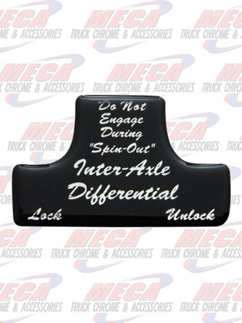 SWITCH GUARD STICKER FL BLACK AXLE/DIFFERENTIAL