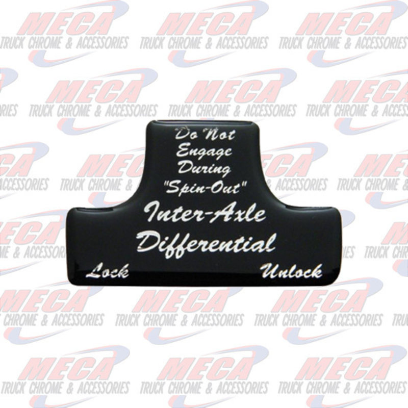 SWITCH GUARD STICKER FL BLACK AXLE/DIFFERENTIAL