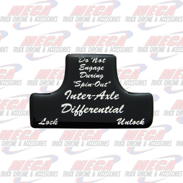 SWITCH GUARD STICKER FL BLACK AXLE/DIFFERENTIAL