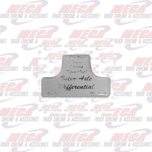 SWITCH GUARD STICKER FL CLEAR AXLE/DIFFERENTIAL