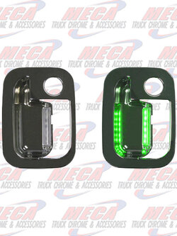 DOOR HANDLE COVER EXT PASSENGER GREEN KW PB 2005+