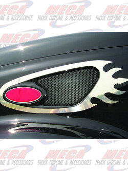 AIR INTAKE TRIM W/ FLAMES PB 387