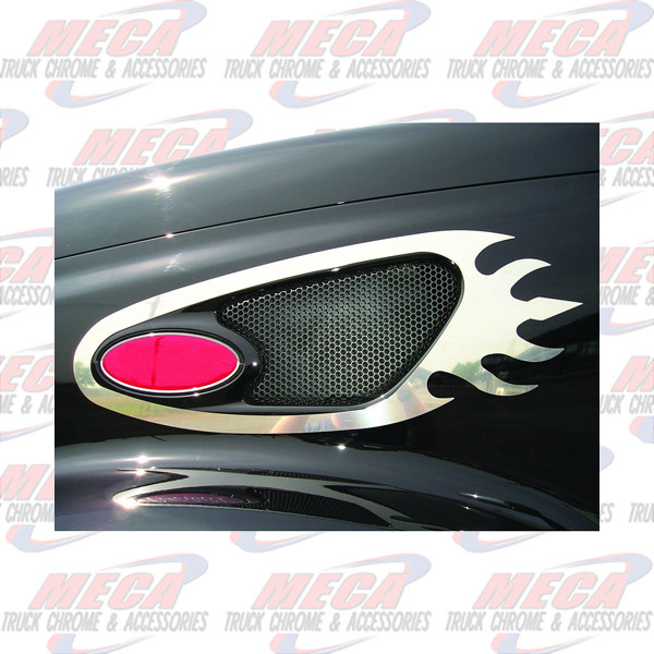 AIR INTAKE TRIM W/ FLAMES PB 387