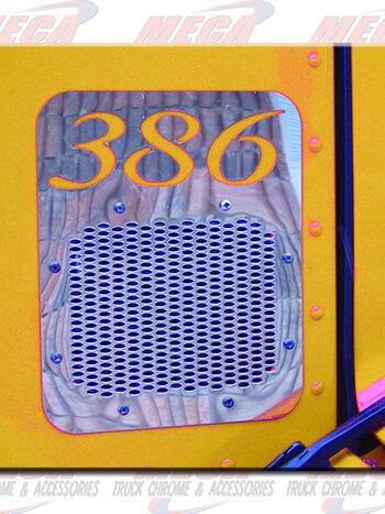 AIR INTAKE COVER GRILL PB 386 W/LOGO