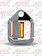 DOOR HANDLE COVER UNIVERSAL W/ AMBER LEDS