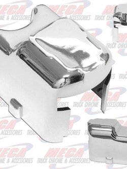 TURN SIGNAL SWITCH COVER CHROMED SNAP ON STYLE
