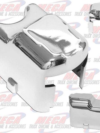 TURN SIGNAL SWITCH COVER CHROMED SNAP ON STYLE
