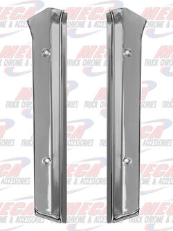 KW WINDSHIELD POST COVERS CHROME PAIR 95+