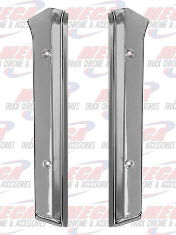 KW WINDSHIELD POST COVERS CHROME PAIR 95+