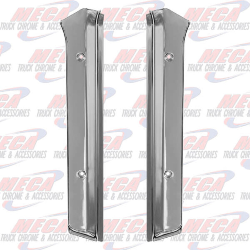 KW WINDSHIELD POST COVERS CHROME PAIR 95+