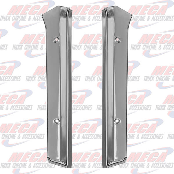 KW WINDSHIELD POST COVERS CHROME PAIR 95+