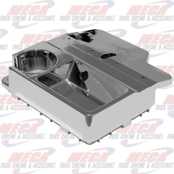 CHROME CONSOLE BOX TOP KW & CUP HOLDER