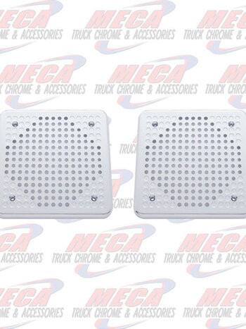 SPEAKER COVER CHROME KW SLEEPER 5-5/8" SQUARE