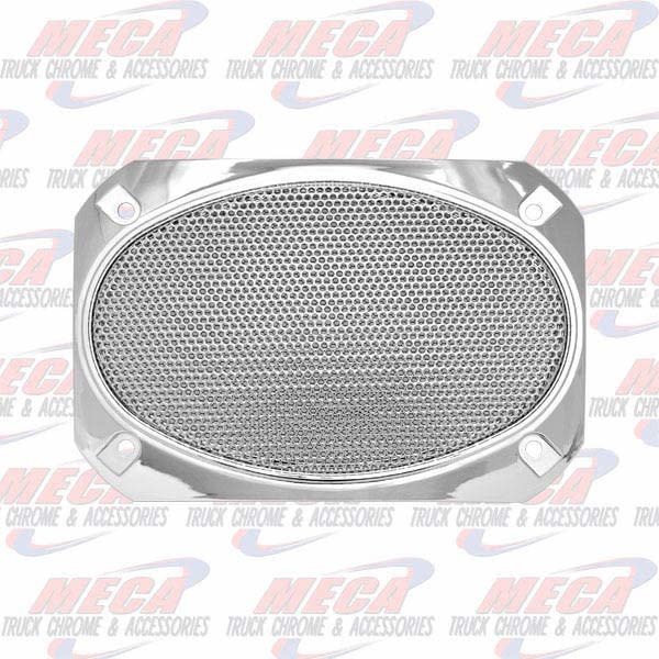 SPEAKER COVER PB 7" X 4-7/8" RECTANGULAR SCREW ON