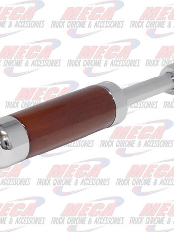 CHROME/WOOD TRAILER BRAKE HANDLE 5' CLEAR