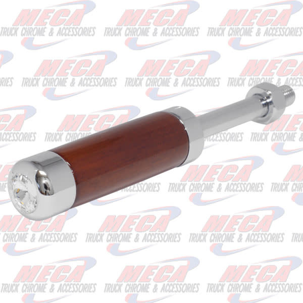 CHROME/WOOD TRAILER BRAKE HANDLE 5' CLEAR