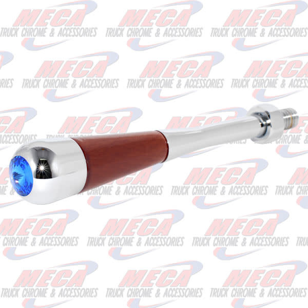 CHROME/WOOD TILT HANDLE FL BLUE