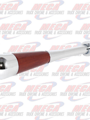 CHROME/WOOD TILT HANDLE FL CLEAR