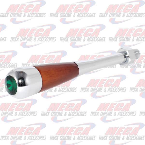 CHROME/WOOD TILT HANDLE FL GREEN