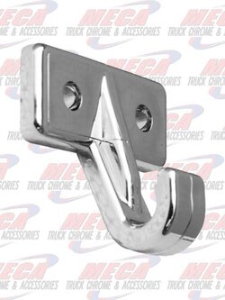 SUNVISOR (INSIDE) HOOKS CHROME KW