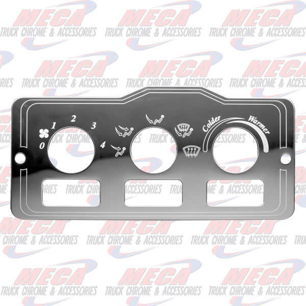 A/C CONTROL PLATE PETERBILT 3 HOLE PB