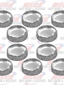 SNAP CAPS MEDIUM 10-12 SCREWS CHROME 10/PACK