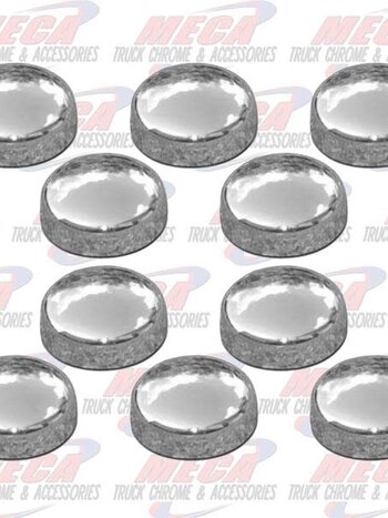 SNAP CAPS MEDIUM 10-12 SCREWS CHROME 10/PACK